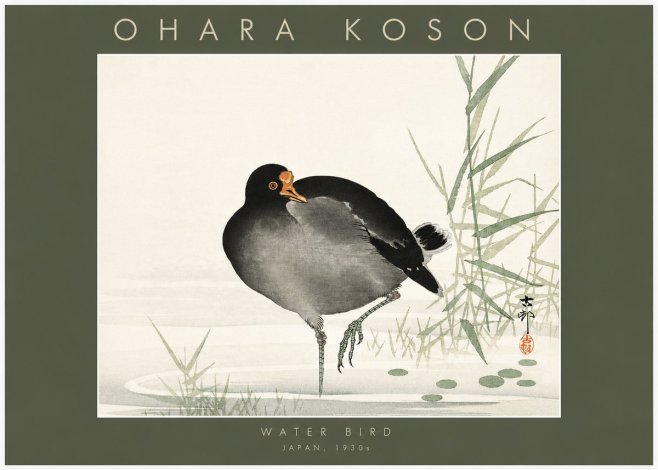 Ohara Koson Water Bird No2 - Plakát
