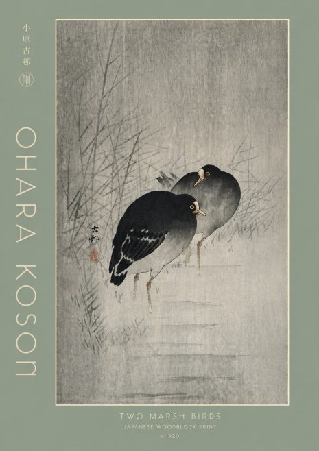 Ohara Koson Two Marsh Birds No4 - Plakát
