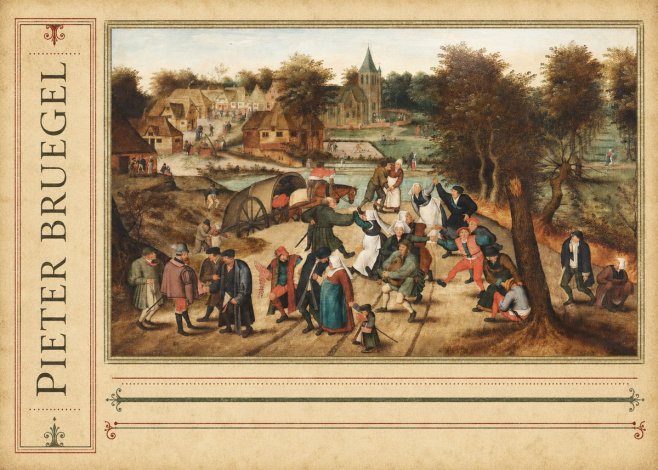 Pieter Bruegel The Peasant Dance I No2 - Plakát