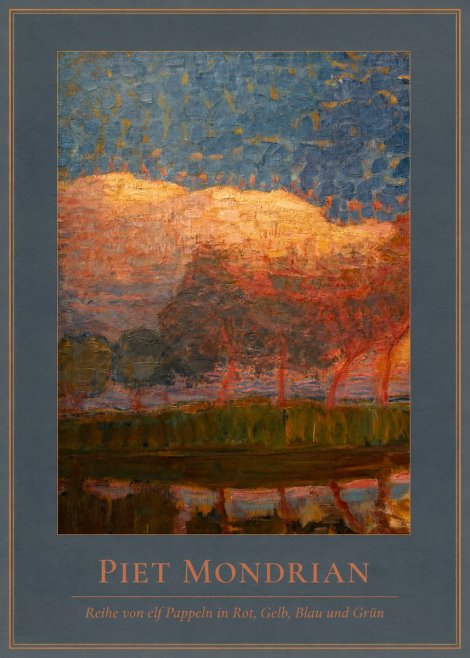 Piet Mondrian Reihe Von Elf Pappeln in Rot, Gelb, Blau Und Grün No4 - Plakát