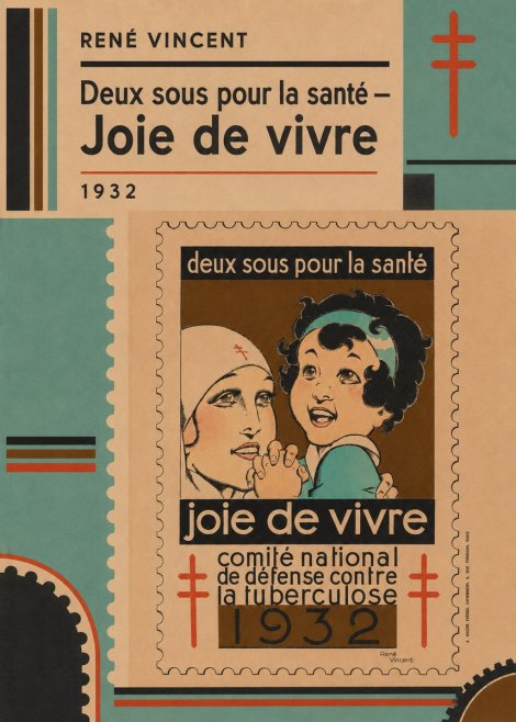 René Vincent Deux Sous Pour La Santé - Joie De Vivre No4 - Plakát