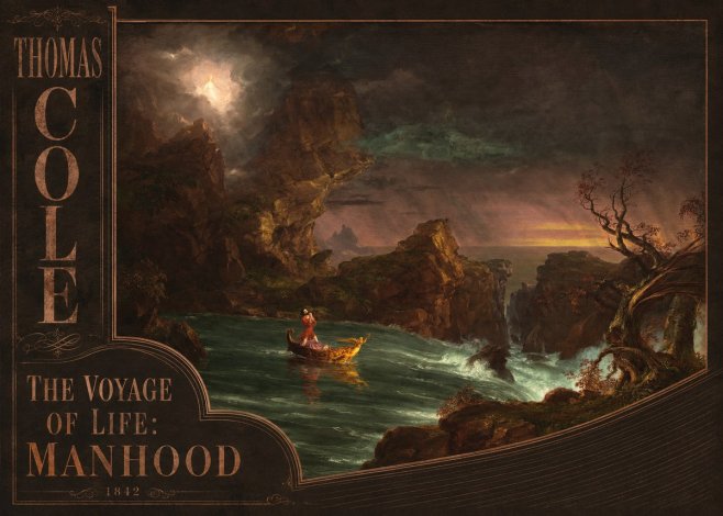 Thomas Cole The Voyage of Life: Manhood I No2 - Plakát