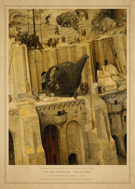 Pieter Bruegel The Tower of Babel VII No5 - Plakát