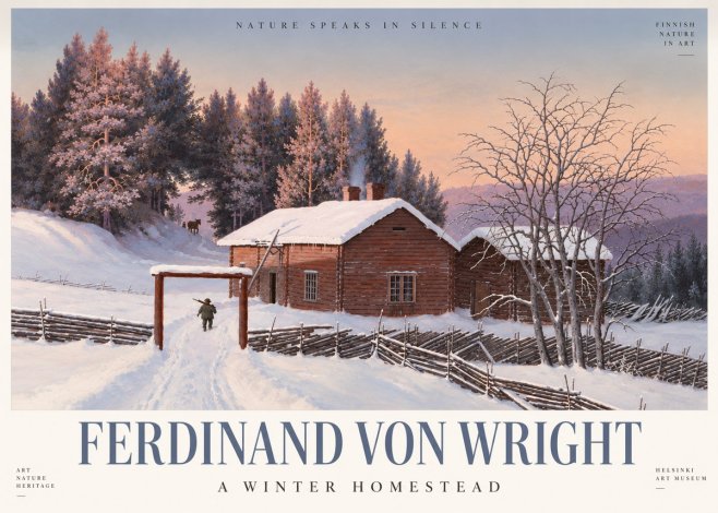 Ferdinand von Wright Winter at the Forest Edge No4 - Plakát