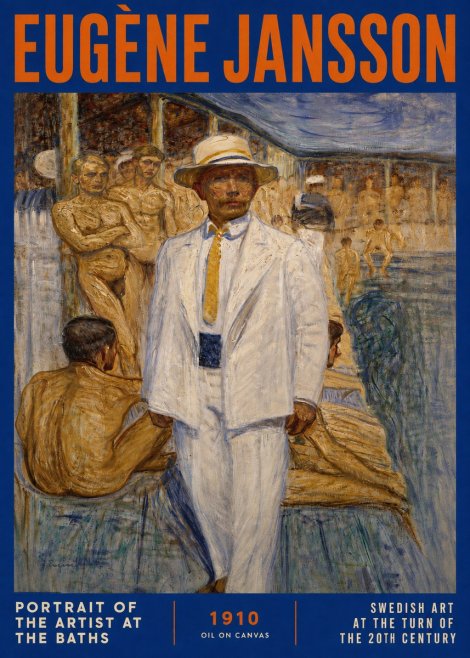 Eugène Jansson Portrait of the Artist at the Baths No2 - Plakát