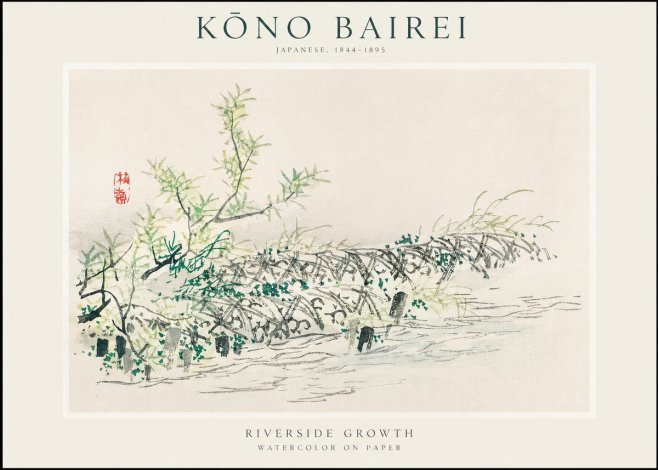 Kōno Bairei Riverside Growth No1 - Plakát