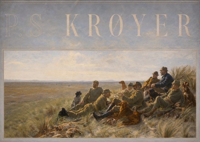 P.S. Krøyer Hare-hunting in the Dunes No6 - Plakát