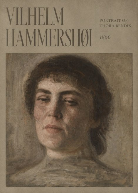 Vilhelm Hammershøi Portrait of Thora Bendix No4 - Plakát
