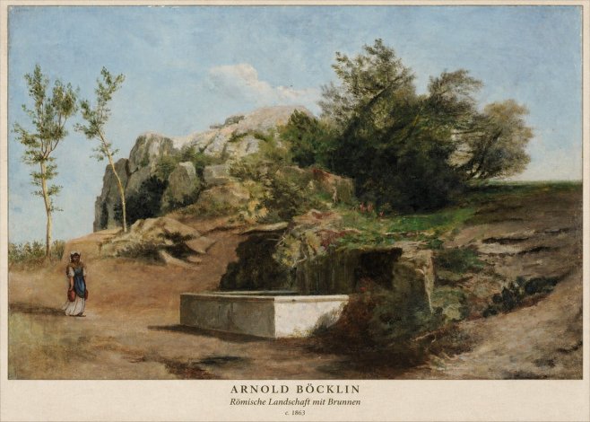 Arnold Böcklin Römische Landschaft Mit Brunnen No2 - Plakát