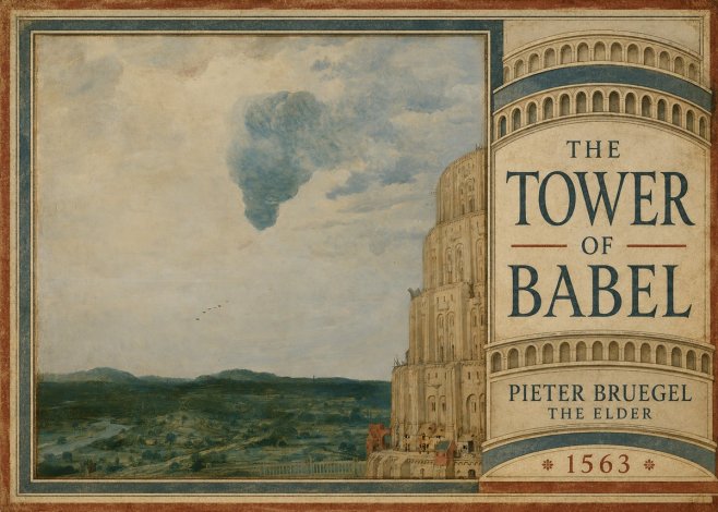Pieter Bruegel The Tower of Babel VIII No5 - Plakát