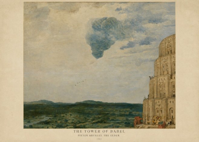 Pieter Bruegel The Tower of Babel VIII No6 - Plakát