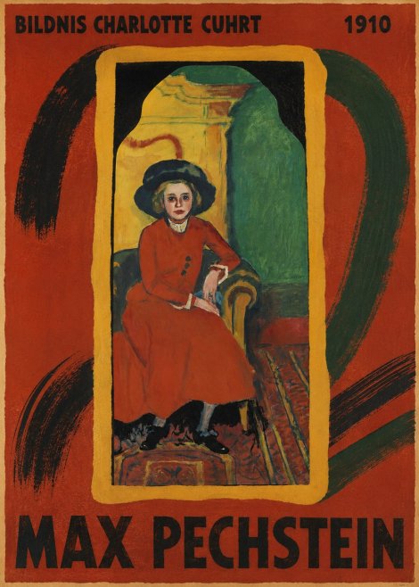 Max Pechstein Bildnis Charlotte Cuhrt No3 - Plakát
