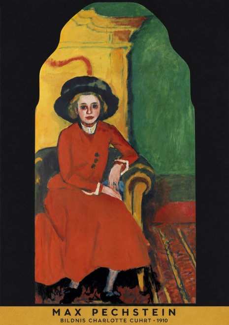 Max Pechstein Bildnis Charlotte Cuhrt No5 - Plakát