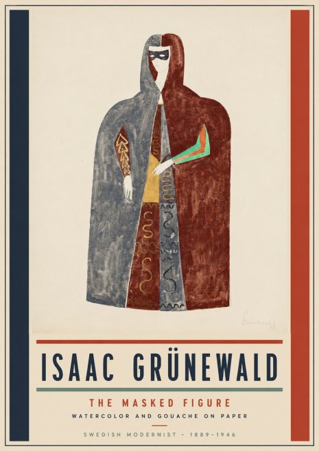 Isaac Grünewald The Masked Figure No5 - Plakát