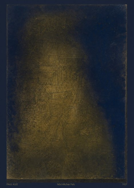 Paul Klee Nächtlicher Fels No6 - Plakát