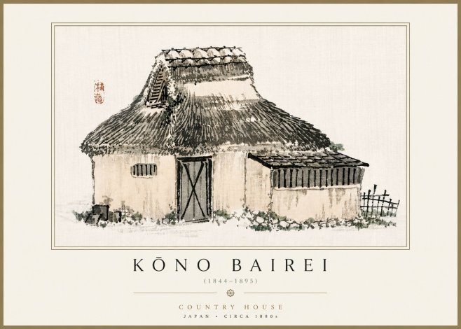 Kōno Bairei Country House No4 - Plakát