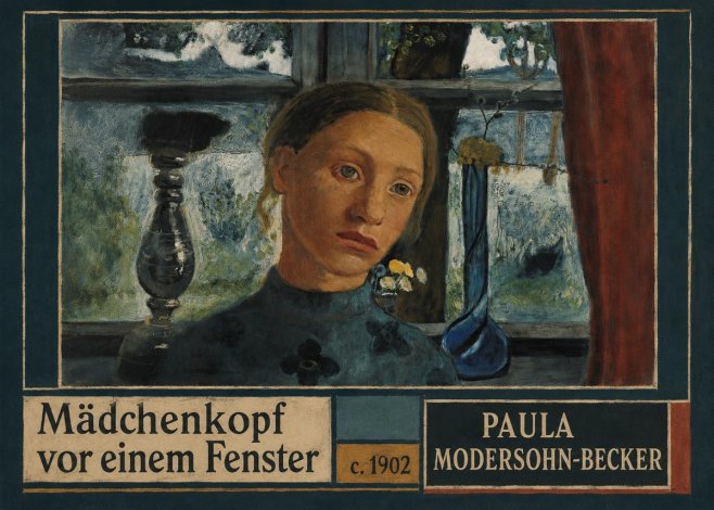 Paula Modersohn-Becker Mädchenkopf Vor Einem Fenster No3 - Plakát