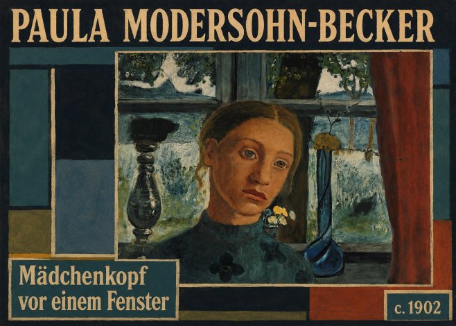 Paula Modersohn-Becker Mädchenkopf Vor Einem Fenster No6 - Plakát