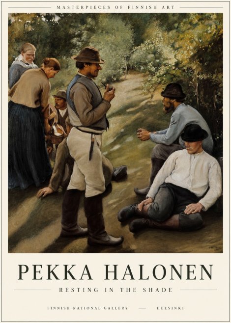 Pekka Halonen Resting in the Shade No1 - Plakát