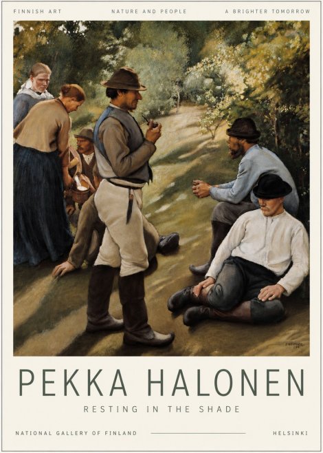 Pekka Halonen Resting in the Shade No6 - Plakát