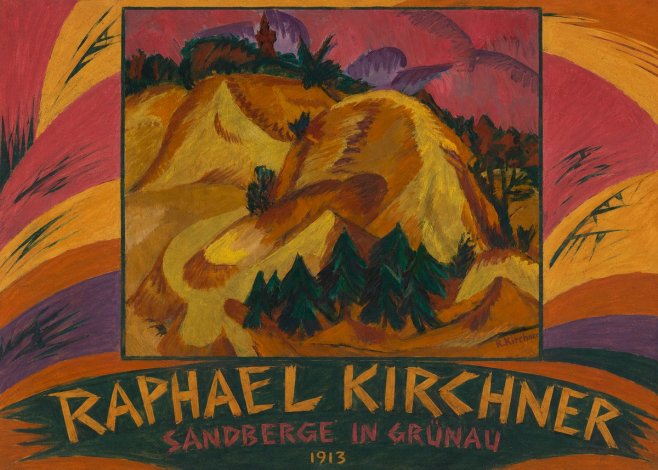 Raphael Kirchner Sandberge in Grünau No2 - Plakát