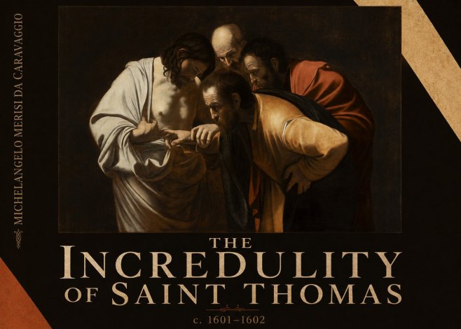 Michelangelo Merisi da Caravaggio The Incredulity of Saint Thomas III No6 - Plakát