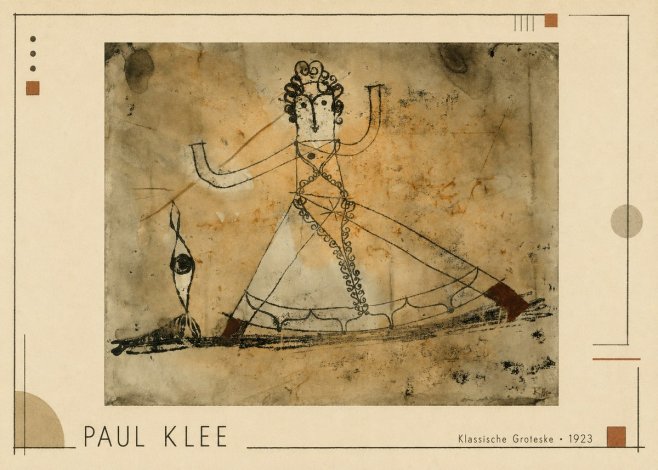 Paul Klee Klassische Groteske No1 - Plakát