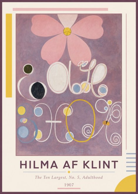 Hilma af Klint The Ten Largest, No. 5, Adulthood No1 - Plakát