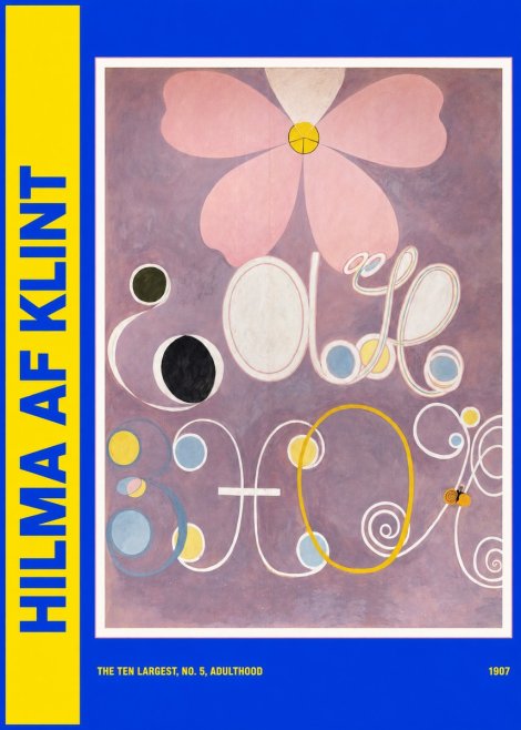 Hilma af Klint The Ten Largest, No. 5, Adulthood No4 - Plakát