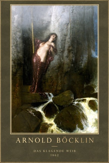 Arnold Böcklin Das Klagende Weib No1 - Plakát