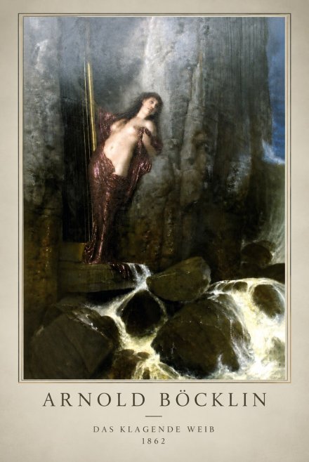 Arnold Böcklin Das Klagende Weib No3 - Plakát