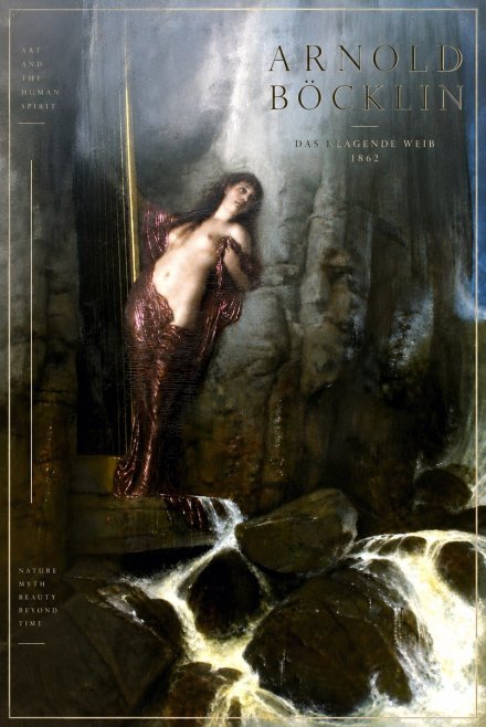 Arnold Böcklin Das Klagende Weib No6 - Plakát