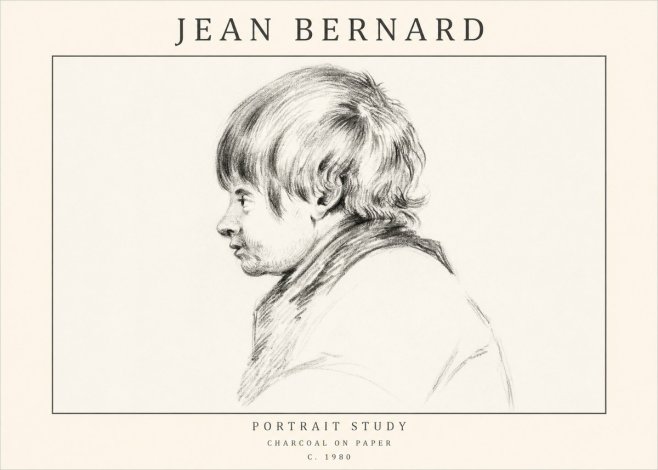 Jean Bernard Portrait Study II No1 - Plakát