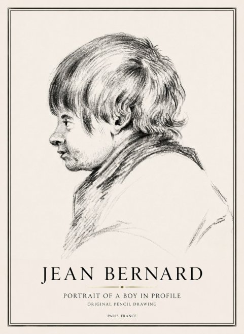 Jean Bernard Portrait Study II No3 - Plakát