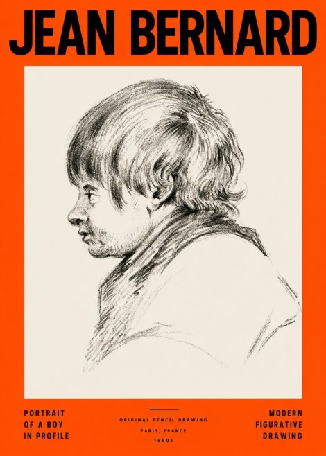 Jean Bernard Portrait Study II No4 - Plakát