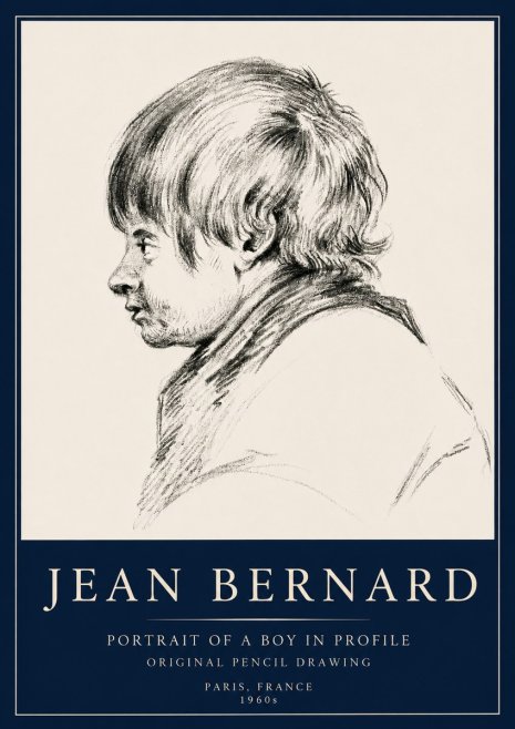 Jean Bernard Portrait Study II No5 - Plakát