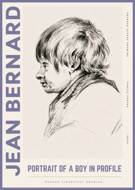 Jean Bernard Portrait Study II No6 - Plakát