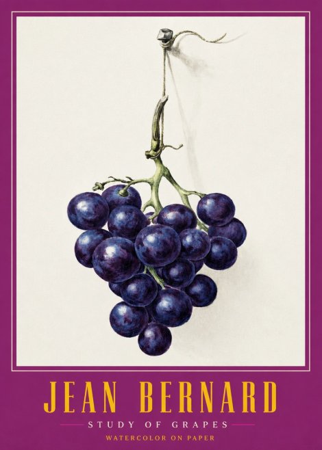 Jean Bernard Grapes No3 - Plakát