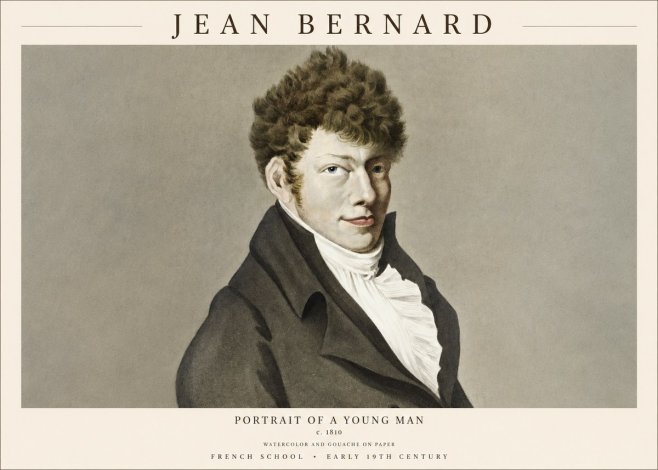 Jean Bernard Portrait of a Young Man No1 - Plakát