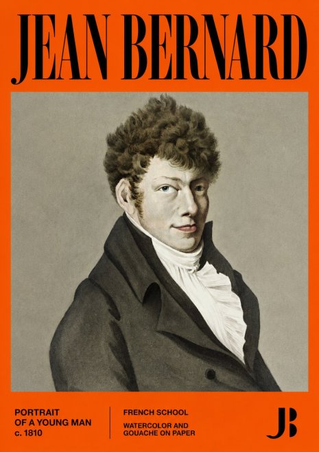 Jean Bernard Portrait of a Young Man No2 - Plakát