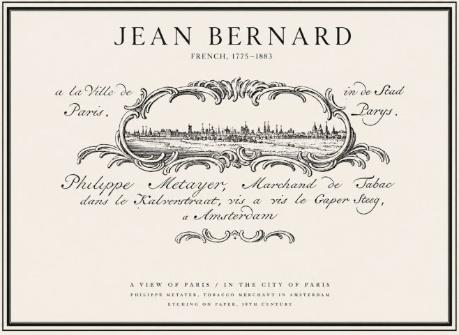 Jean Bernard A View of Paris No1 - Plakát