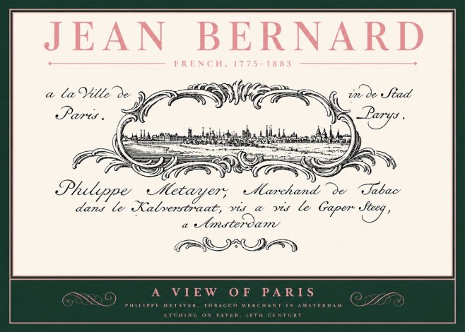 Jean Bernard A View of Paris No4 - Plakát