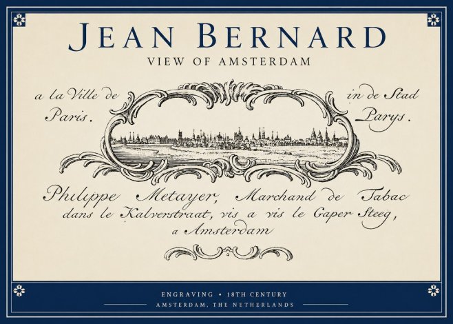 Jean Bernard A View of Paris No5 - Plakát