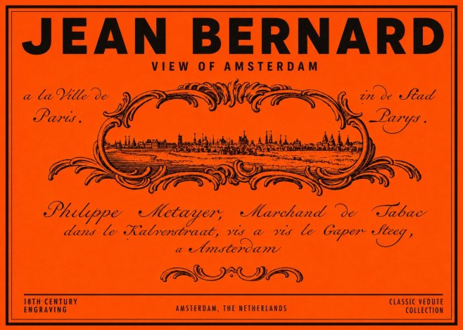 Jean Bernard A View of Paris No6 - Plakát