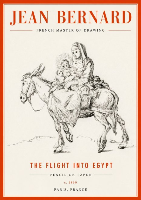 Jean Bernard The Flight into Egypt No2 - Plakát