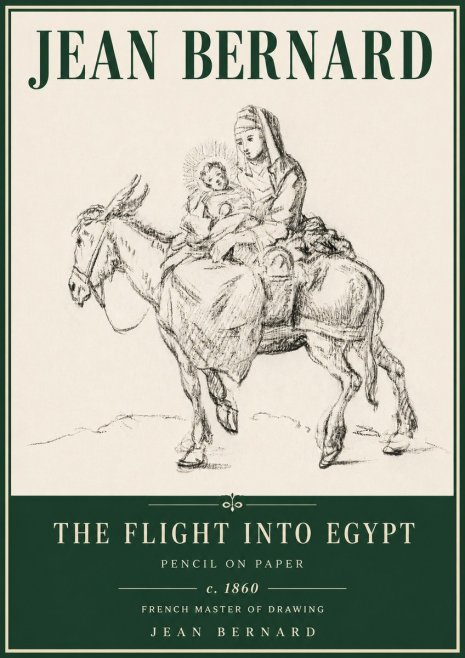 Jean Bernard The Flight into Egypt No4 - Plakát