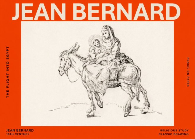 Jean Bernard The Flight into Egypt No6 - Plakát