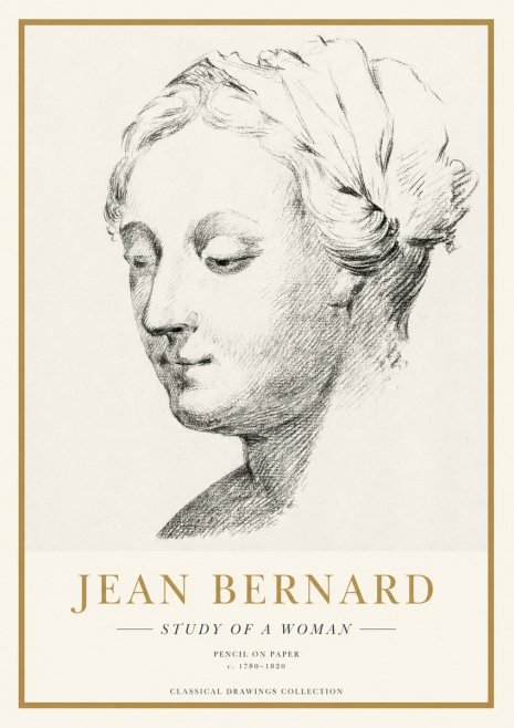 Jean Bernard Study of a Woman No1 - Plakát