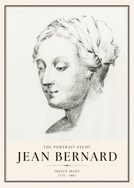 Jean Bernard Study of a Woman No2 - Plakát