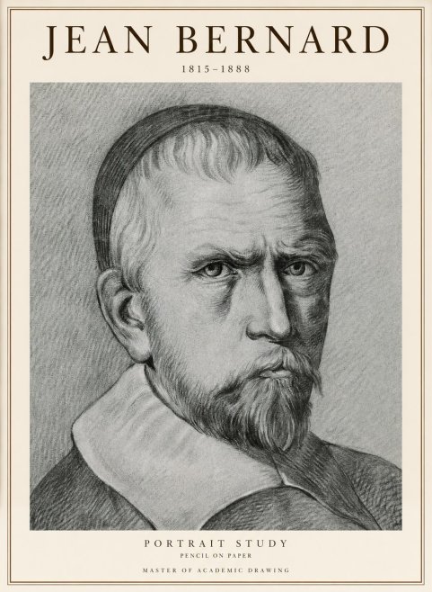 Jean Bernard Portrait Study IV No1 - Plakát